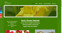 Desktop Screenshot of herbthymemarket.com